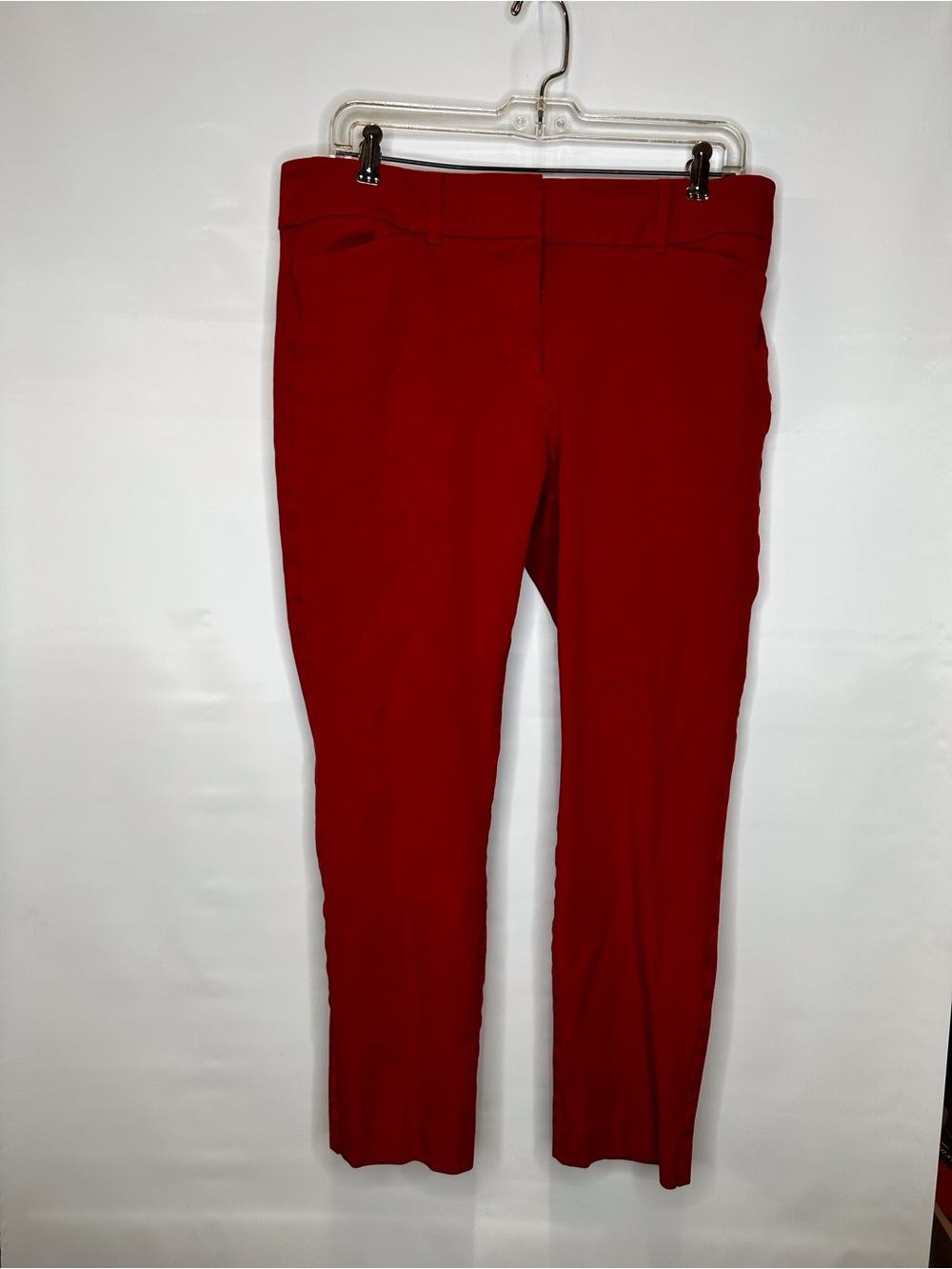 LOFT Red Slim Chinos